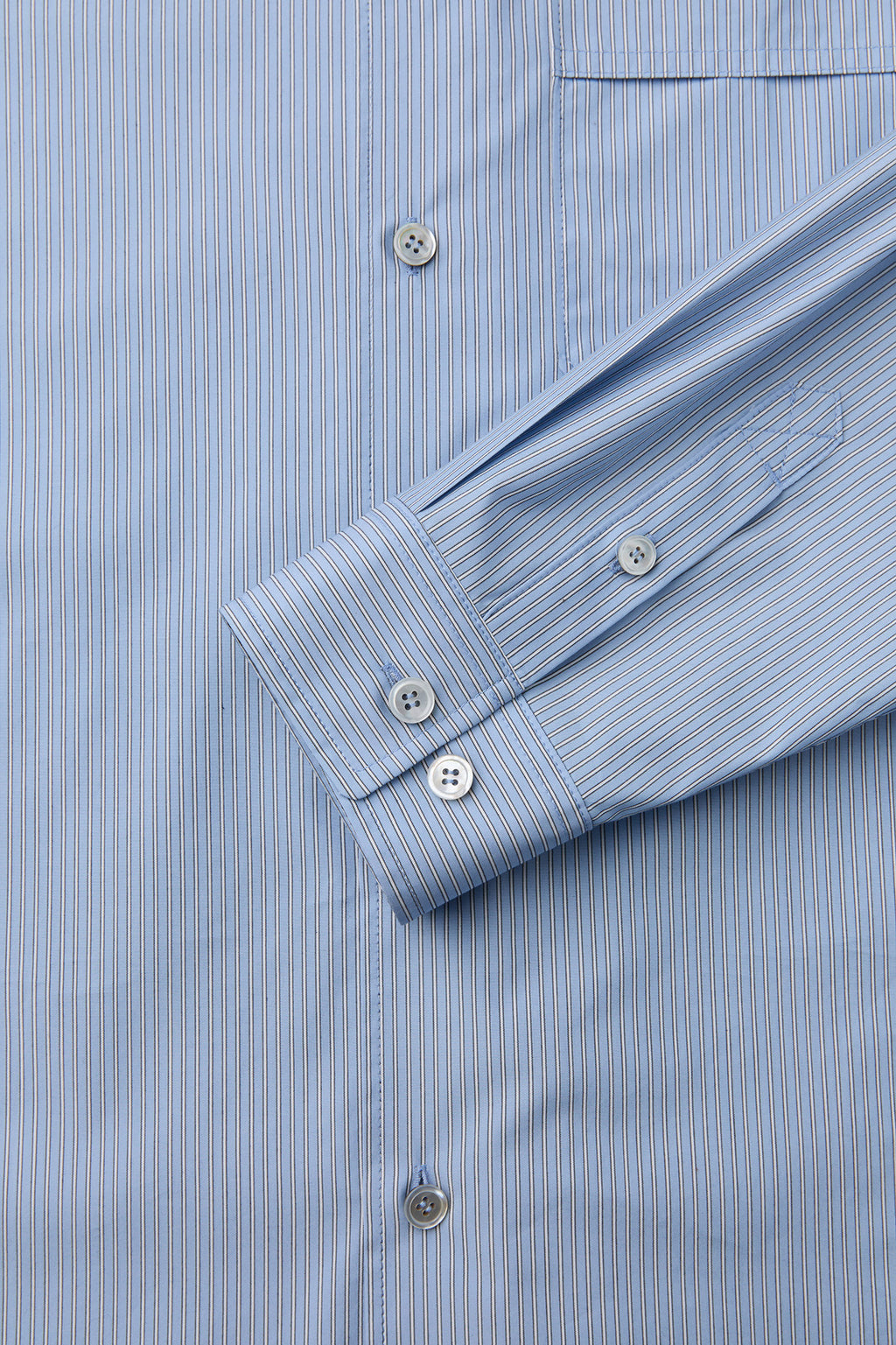 Coor - Pin Stripe Pointed Shirt (Sky Blue) product image 6 | TRAB K-Fashion Australia