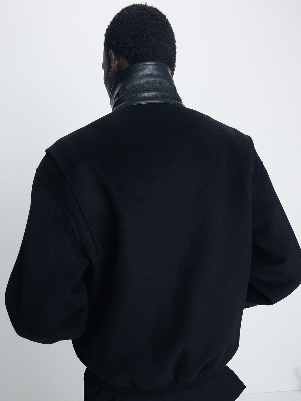 Tonywack - Wool And Silk Blouson Jacket (Black) product image 7 | TRAB K-Fashion Australia