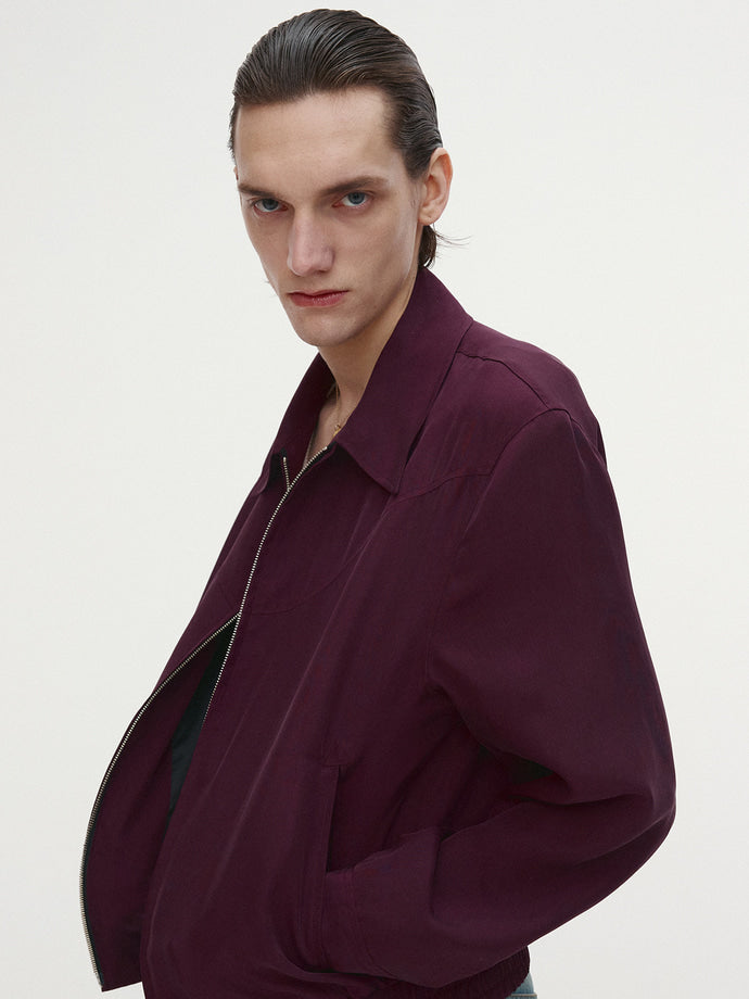 Tonywack - Cupro Western Blouson (Mulberry) product image 1 | TRAB K-Fashion Australia