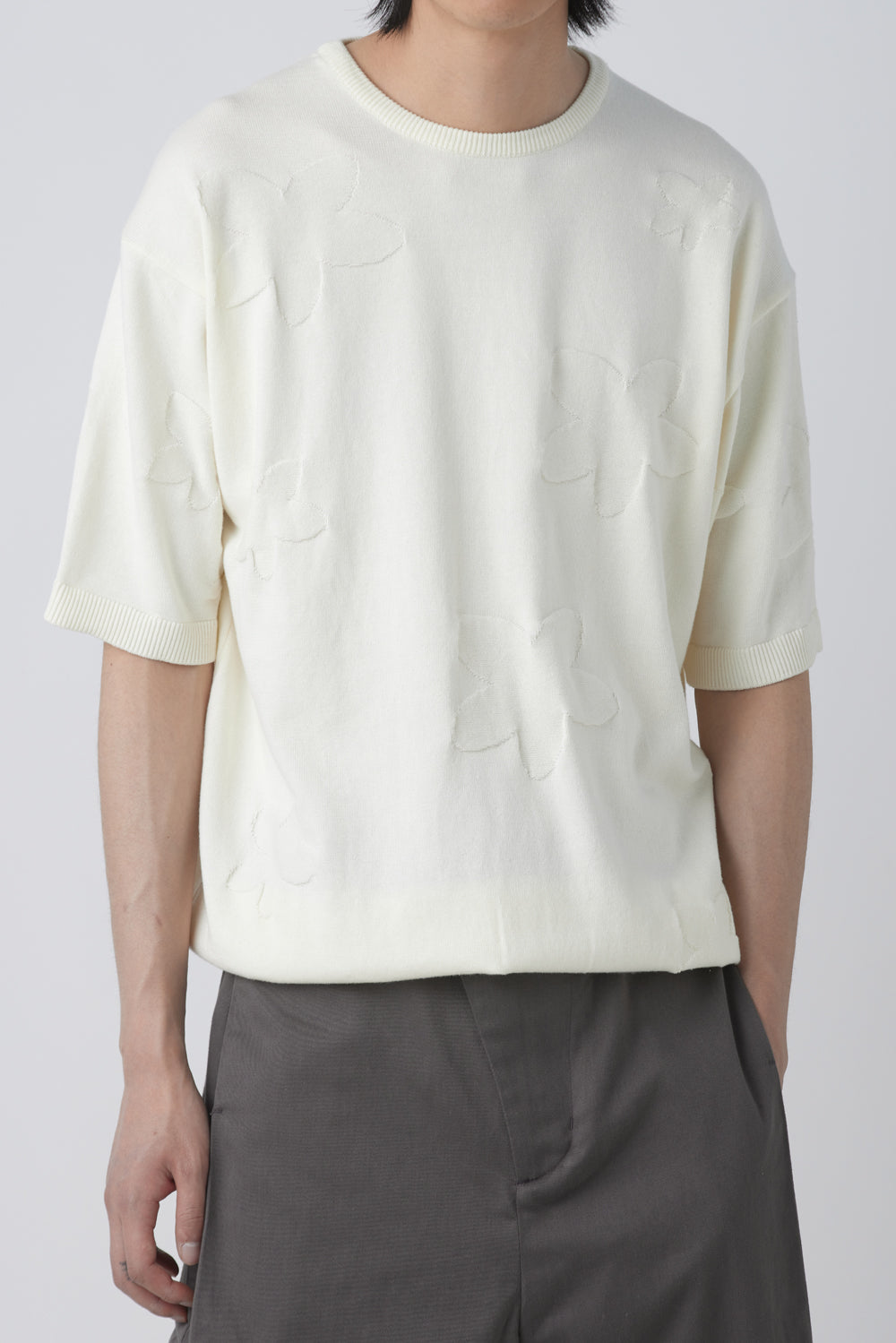 Hatchingroom - Floral Jacquard Knit V2 (Ivory) product image 9 | TRAB K-Fashion Australia