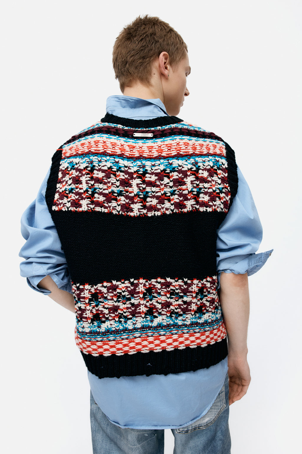 Andersson Bell - Unisex Nordic Crewneck Vest (Black) product image 5 | TRAB K-Fashion Australia