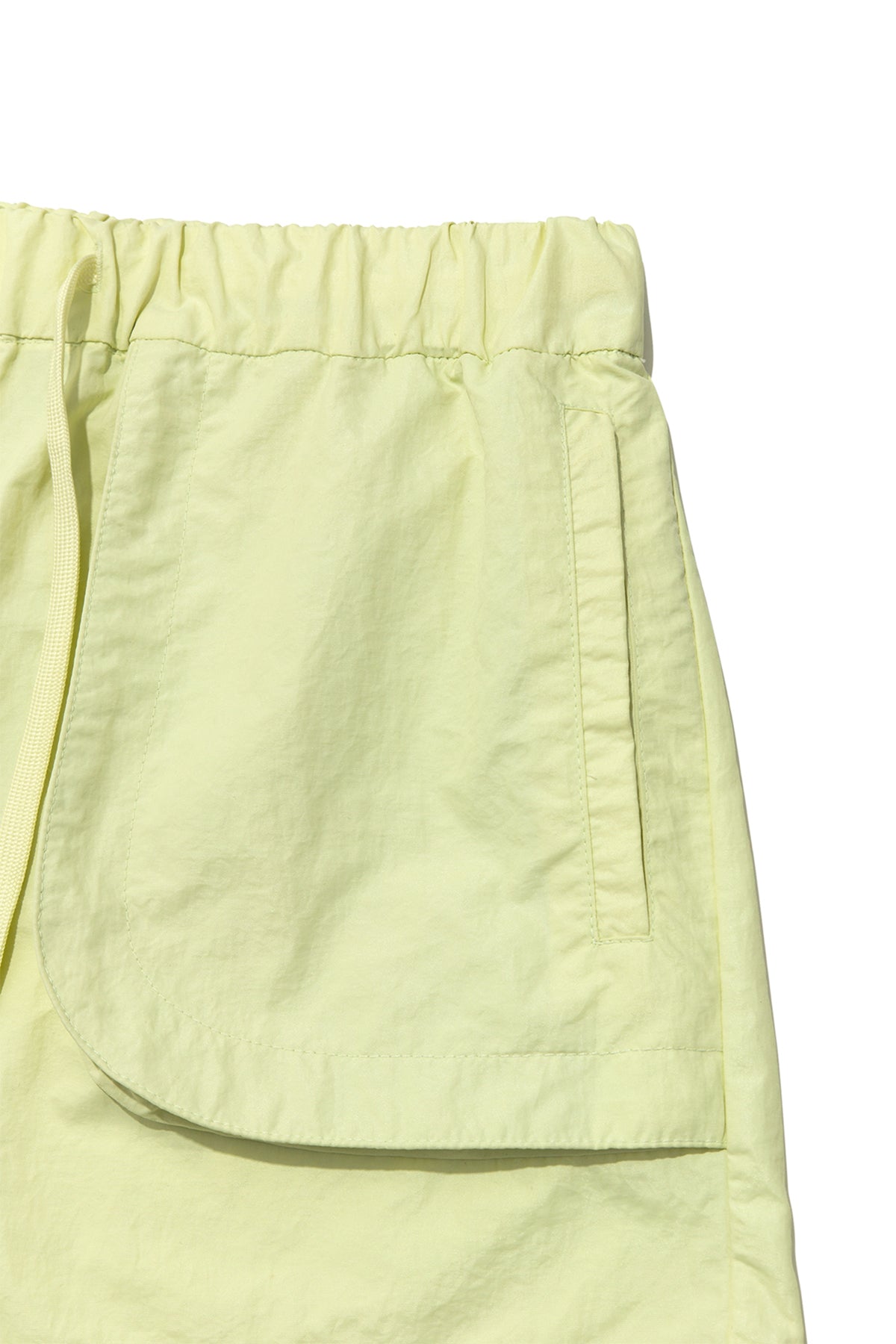 Matin Kim - Out Pocket Nylon Banding Shorts (Lime) product image 4 | TRAB K-Fashion Australia
