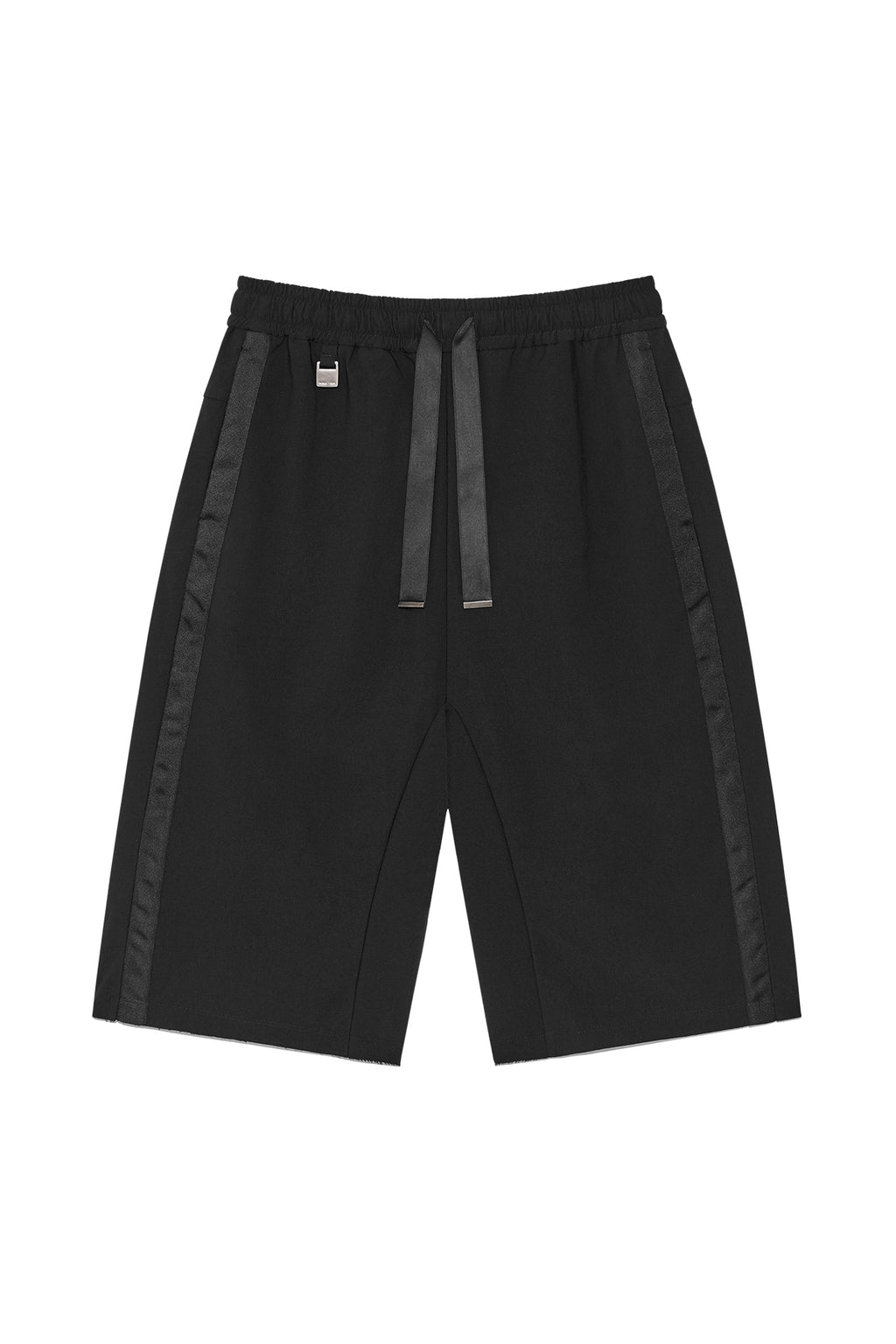 Matin Kim - Side Taping Bermuda Pants (Black) product image 1 | TRAB K-Fashion Australia