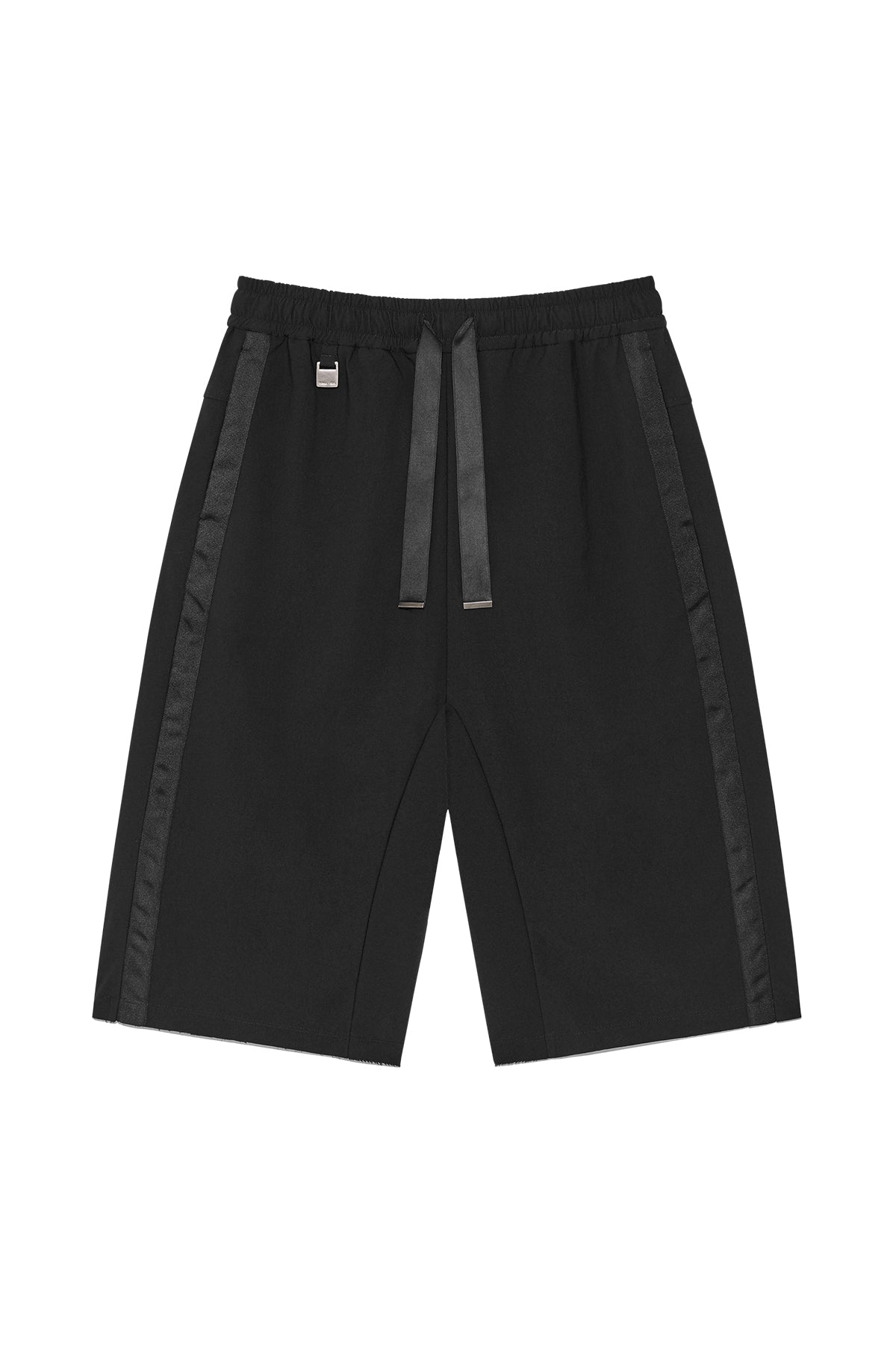 Matin Kim - Side Taping Bermuda Pants (Black) product image 1 | TRAB K-Fashion Australia