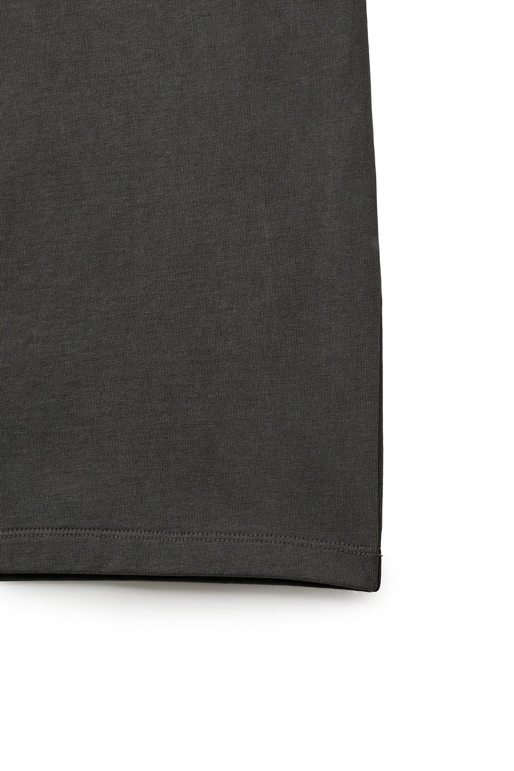 Hatchingroom - Curved Henley Neck Tee (Charcoal) product image 7 | TRAB K-Fashion Australia