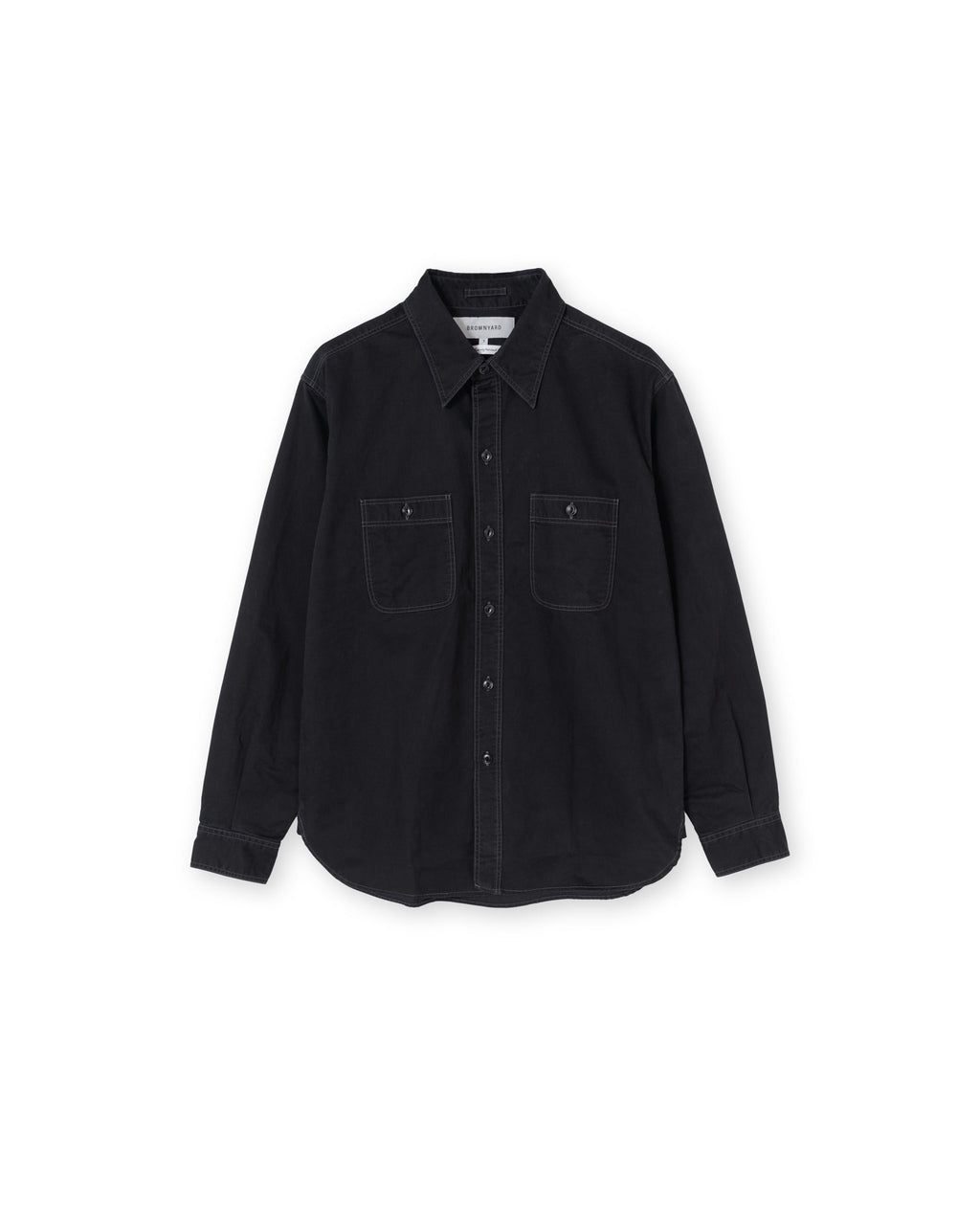 Brownyard - Washed Work Shirt (Black) product image 4 | TRAB K-Fashion Australia