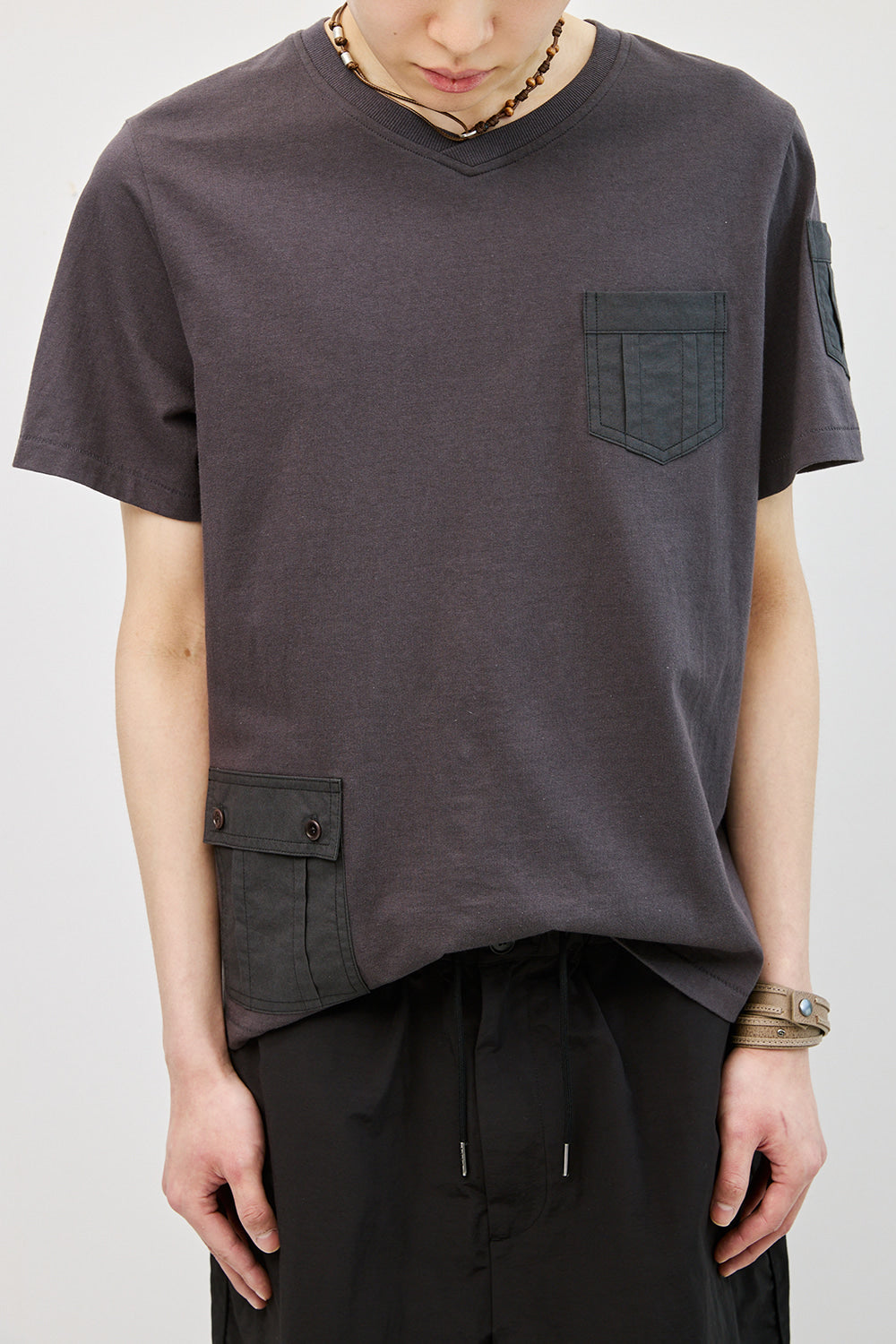 Hatchingroom - Multi Pocket Tee (Charcoal) product image 14 | TRAB K-Fashion Australia