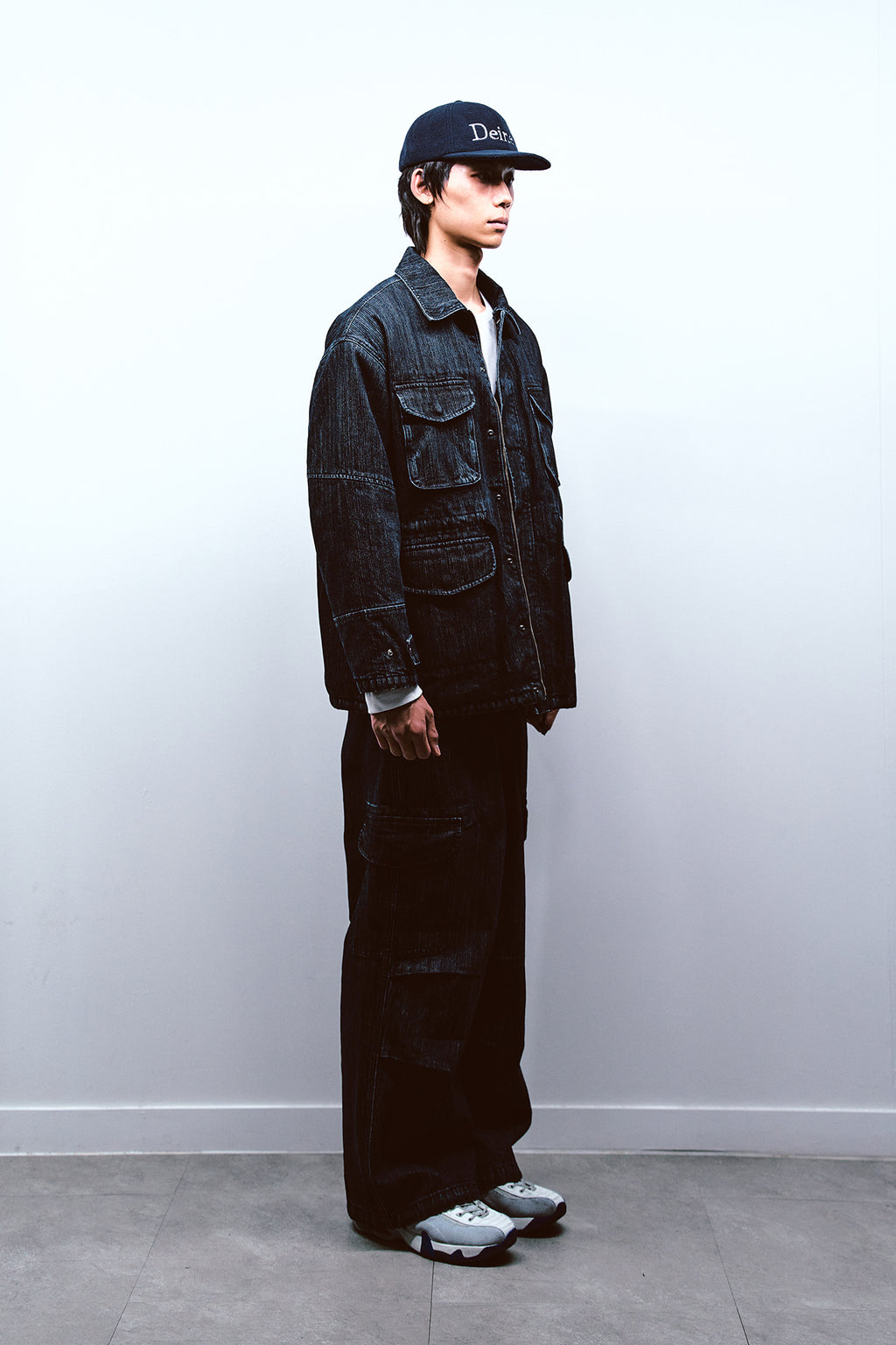Deinet - Chain Denim M51 Cargo Pants (Blue) product image 2 | TRAB K-Fashion Australia