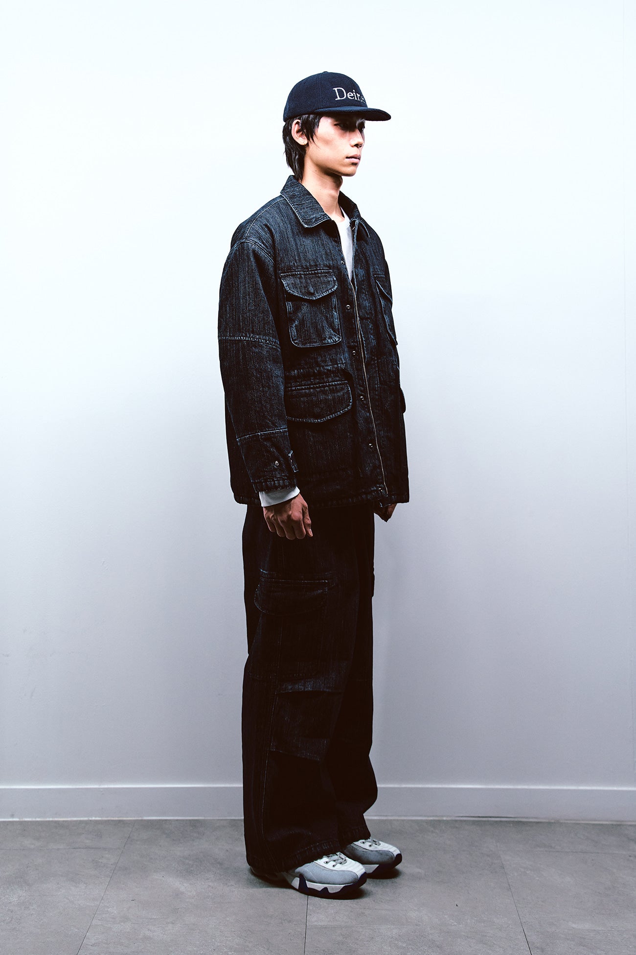 Deinet - Chain Denim M51 Cargo Pants (Blue) product image 2 | TRAB K-Fashion Australia