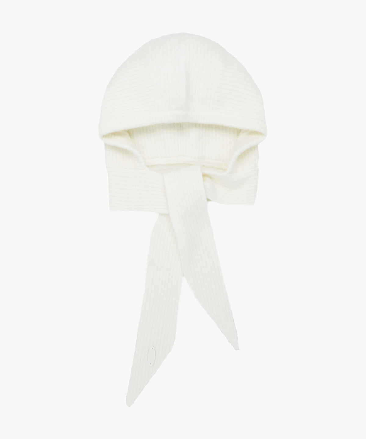 Marithe & Francois Girbaud - Regular Logo Scarf Balaclava (Ivory) product image 1 | TRAB K-Fashion Australia