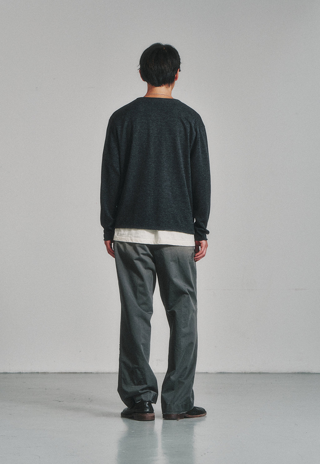 Art if acts - Cut Off Knit (Grey) product image 3 | TRAB K-Fashion Australia