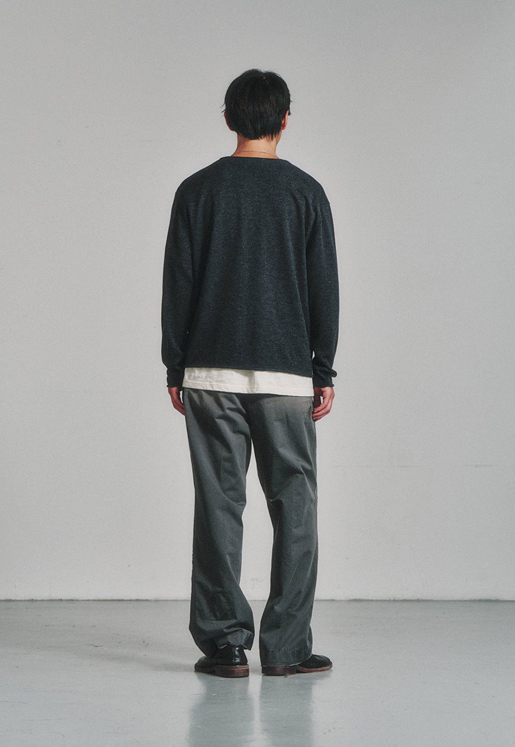Art if acts - Cut Off Knit (Grey) product image 3 | TRAB K-Fashion Australia
