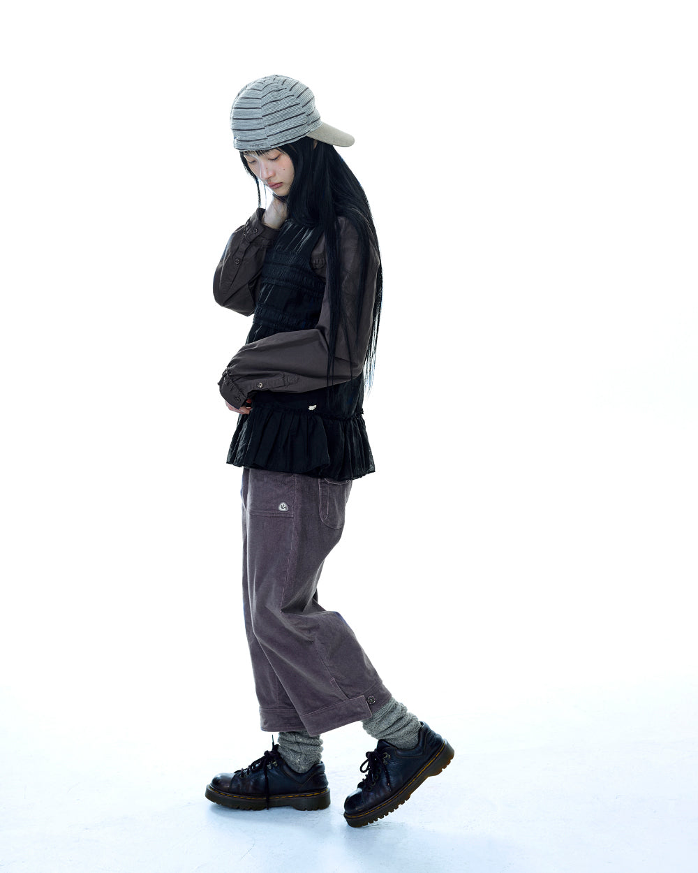 Coyseio - Sheer Layered Sleeveless (Black) product image 8 | TRAB K-Fashion Australia