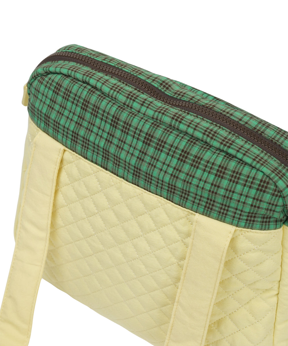 Coyseio - Check Quilted Tote Bag (Yellow) product image 11 | TRAB K-Fashion Australia
