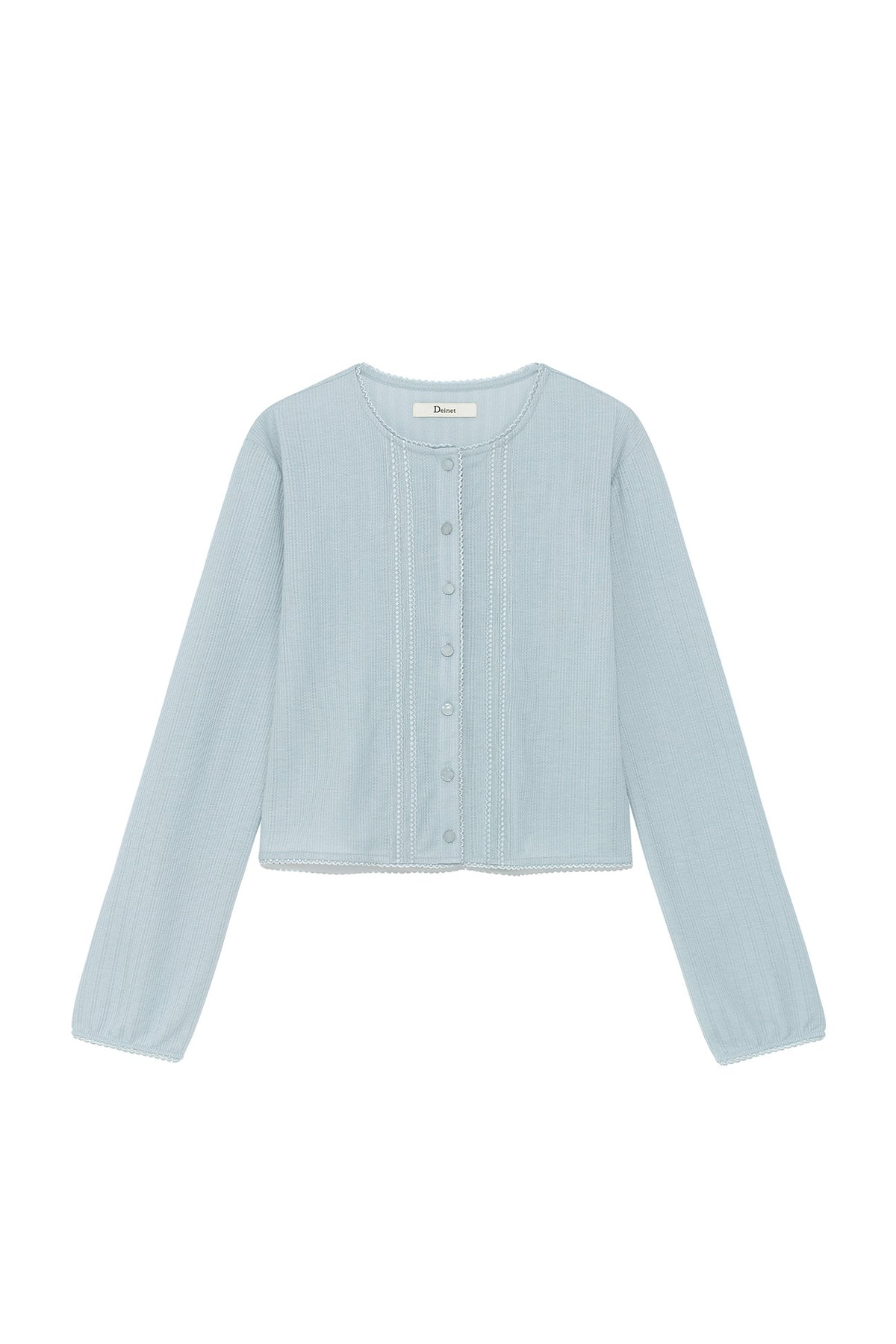 Deinet - [yoon Soap X Deinet] Lace Cardigan (Light Blue) product image 1 | TRAB K-Fashion Australia