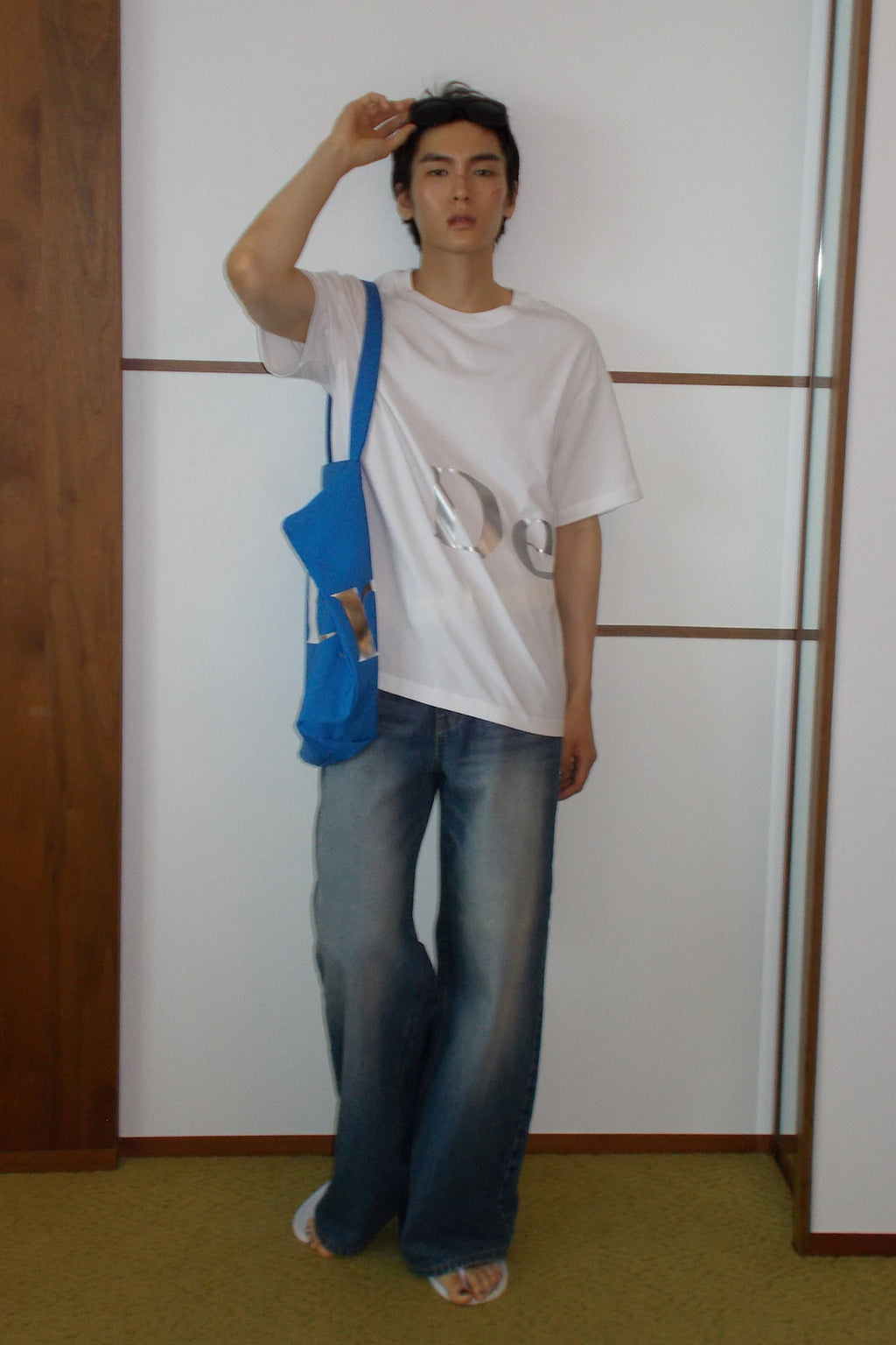 Deinet - Silver Logo T-Shirt (White) product image 6 | TRAB K-Fashion Australia