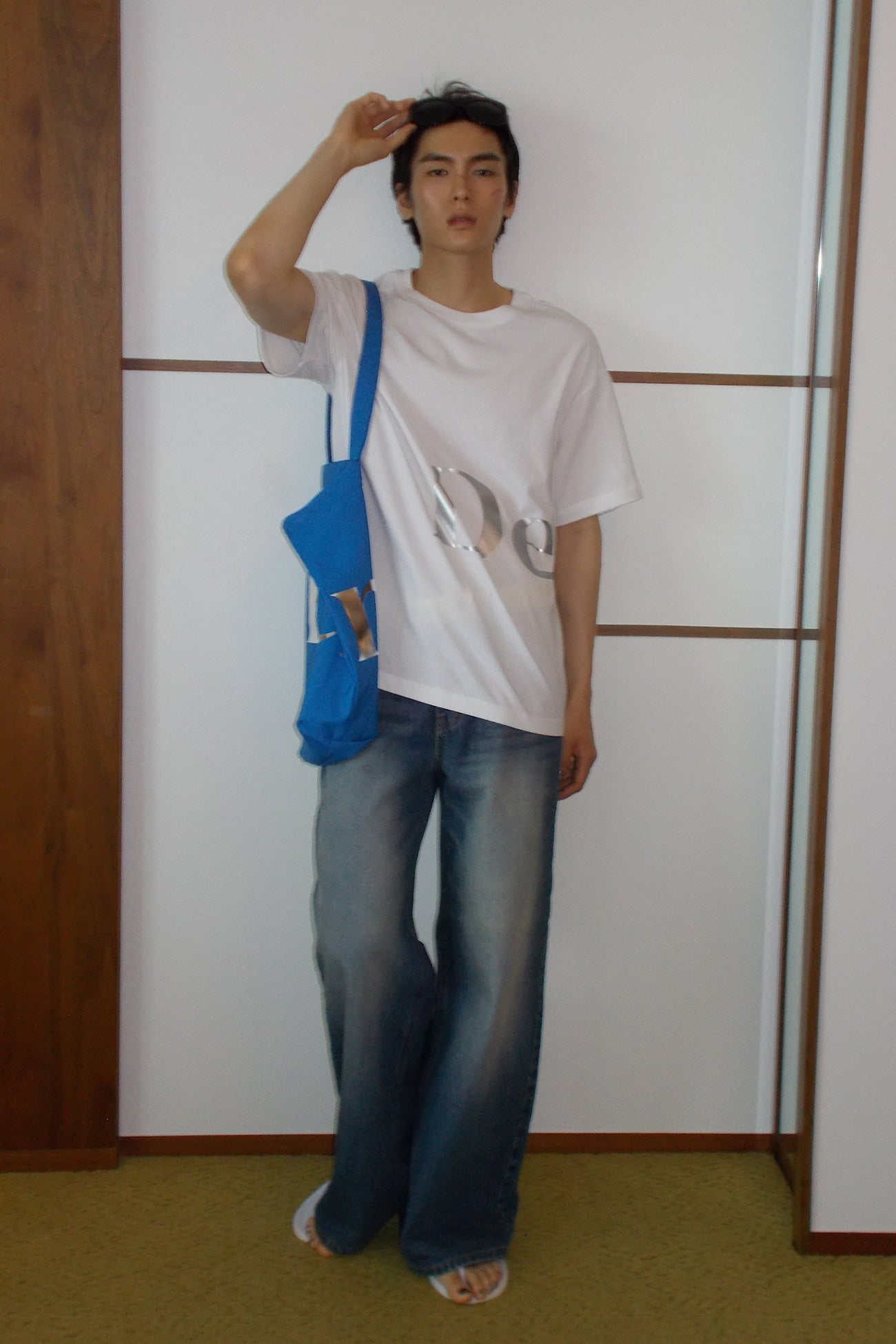 Deinet - Silver Logo T-Shirt (White) product image 6 | TRAB K-Fashion Australia