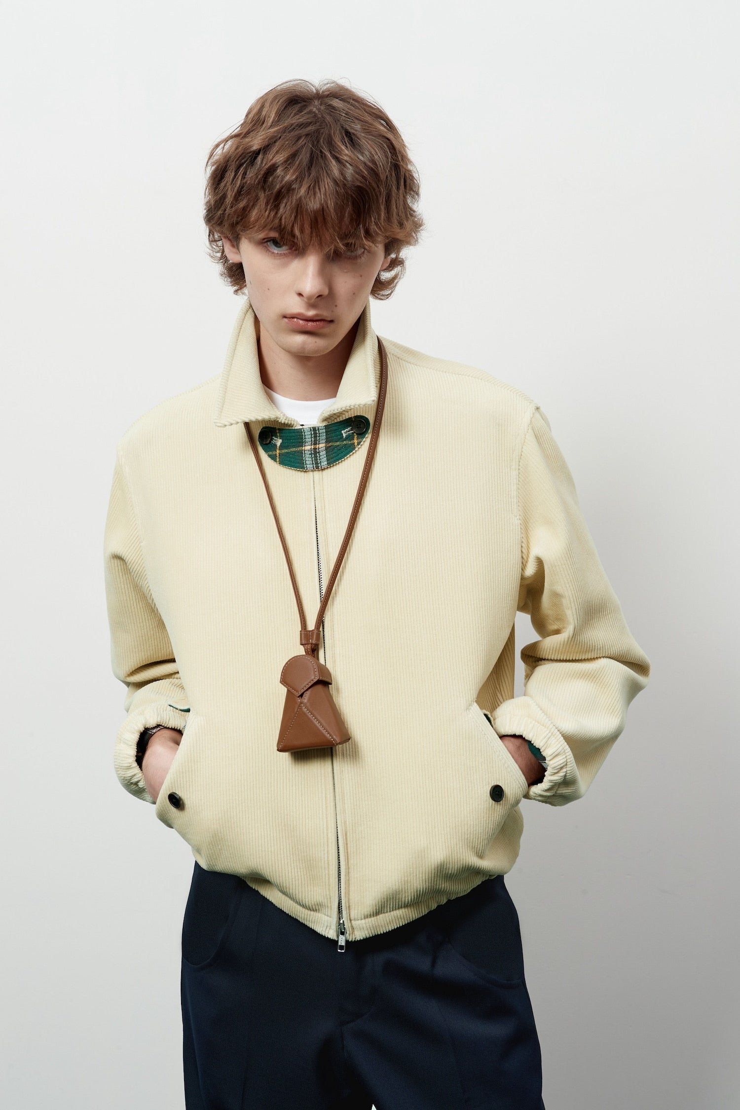 STU - Strap Corduroy Jacket (Ivory) product image 11 | TRAB K-Fashion Australia