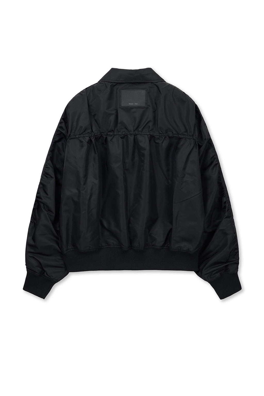 Matin Kim - Small Logo Shirring Jumper (Black) product image 2 | TRAB K-Fashion Australia