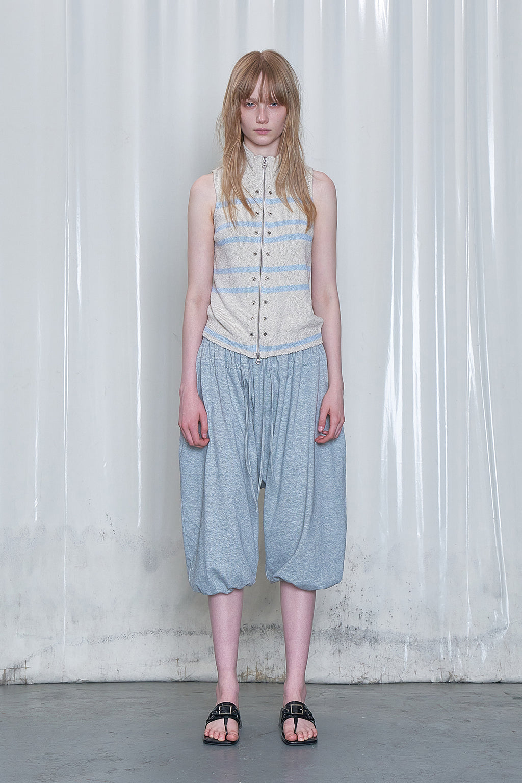 Deinet - Balloon Sweat Pants (Melange Grey) product image 1 | TRAB K-Fashion Australia