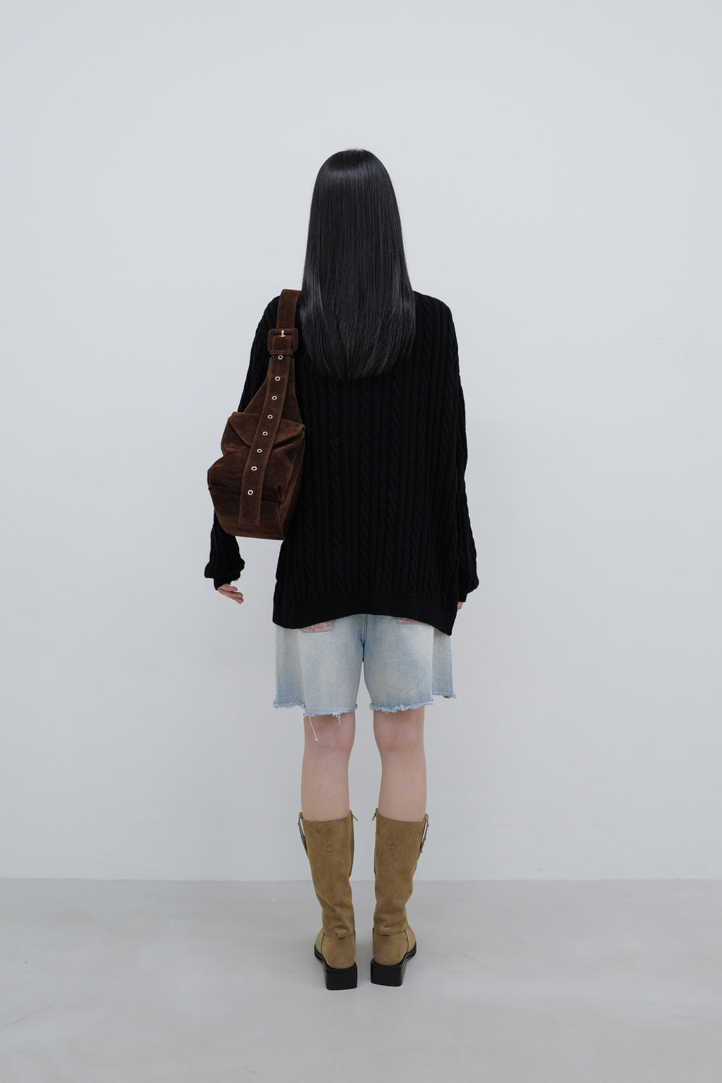 Deinet - Deinet Cable Cardigan (Black) product image 3 | TRAB K-Fashion Australia