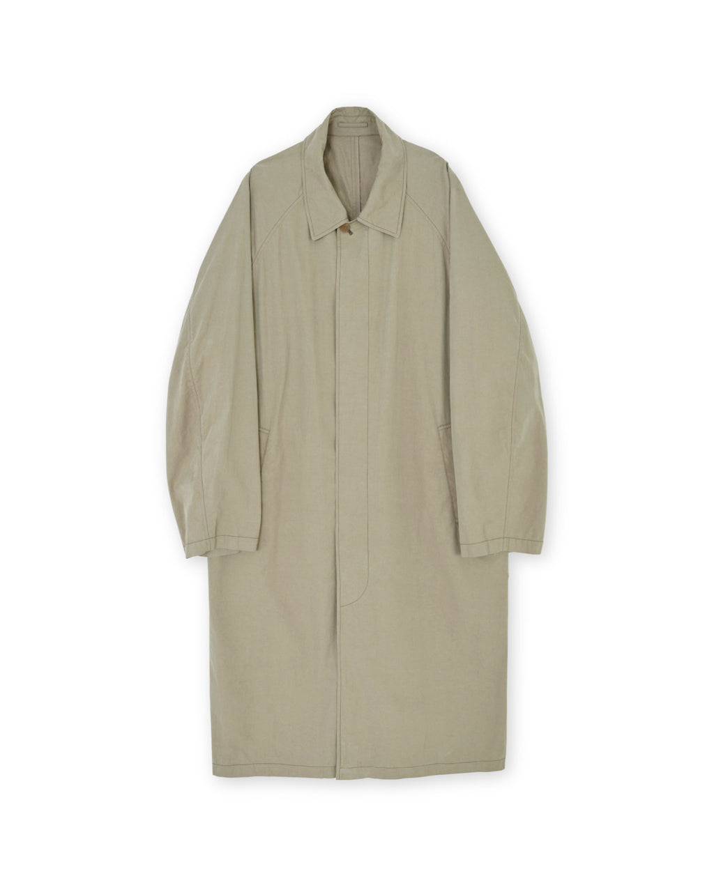 Brownyard - Washed Balmacaan Coat (Dark Beige) product image 5 | TRAB K-Fashion Australia