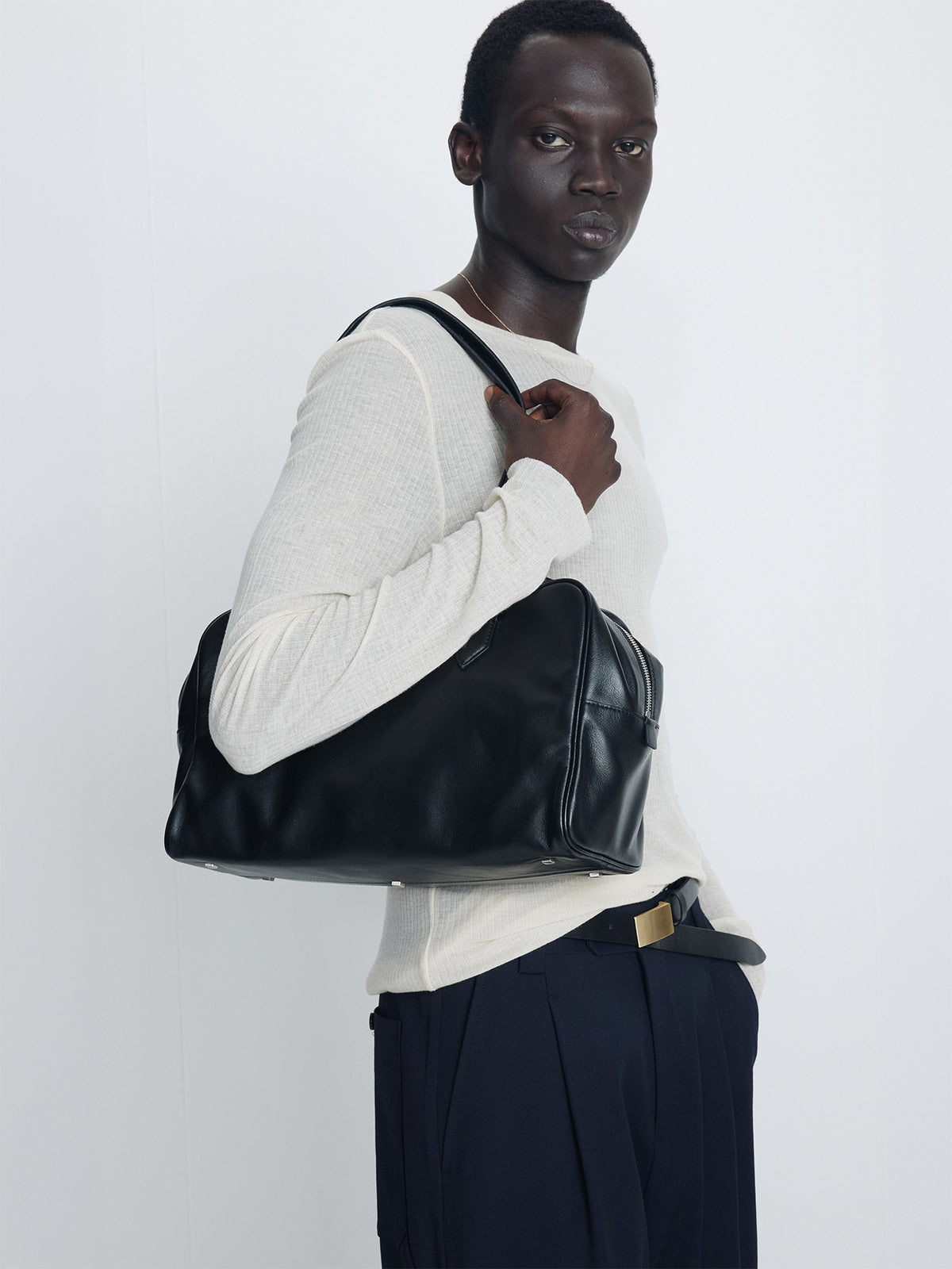 Tonywack - Sheer Wool Ribbed Knit Top (Ivory) product image 6 | TRAB K-Fashion Australia