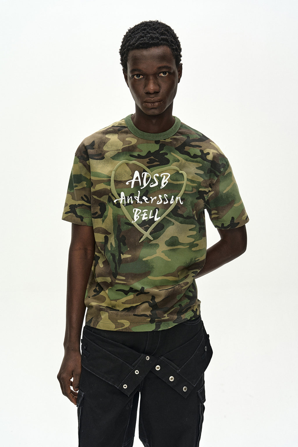 Andersson Bell - Unisex Heart Kelly Logo T-Shirt (Camouflage) product image 6 | TRAB K-Fashion Australia