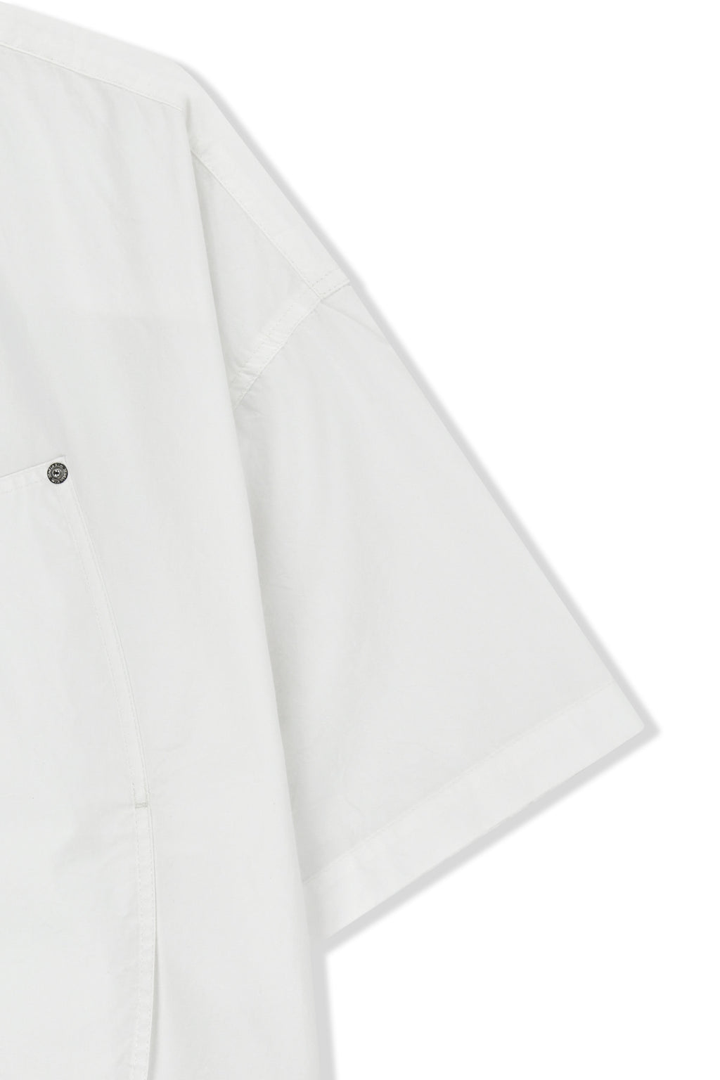 Matin Kim - Half Sleeve Pocket Shirt (White) product image 4 | TRAB K-Fashion Australia