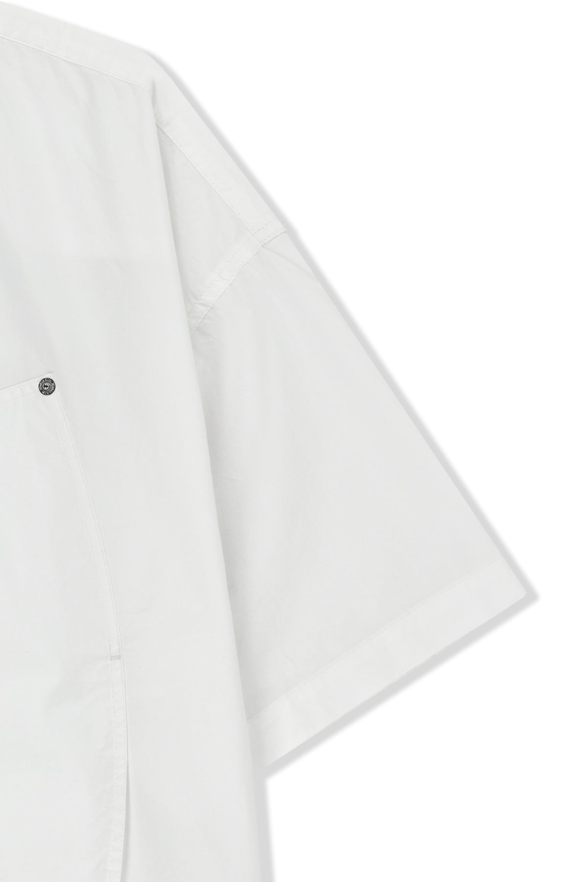 Matin Kim - Half Sleeve Pocket Shirt (White) product image 4 | TRAB K-Fashion Australia