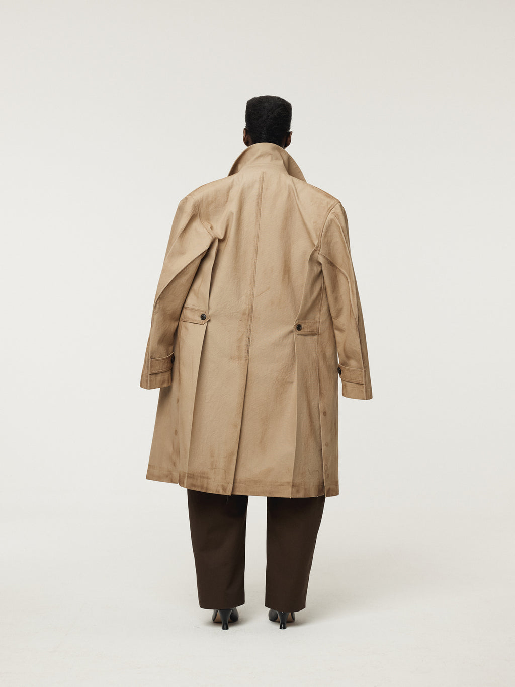 Recto - Vintage Effect Cotton Coat (Desert) product image 4 | TRAB K-Fashion Australia