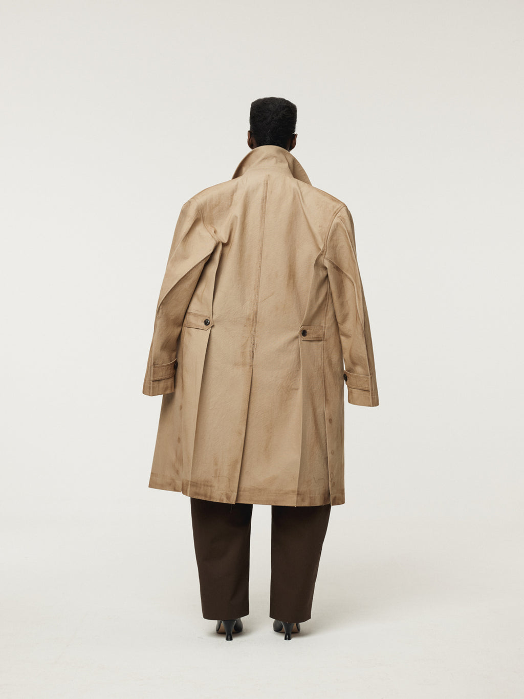 Recto - Vintage Effect Cotton Coat (Desert) product image 4 | TRAB K-Fashion Australia