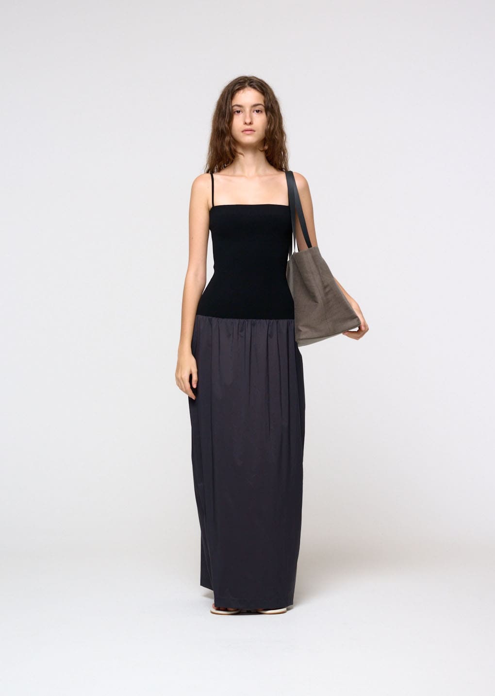 Amomento - Linen Shopper Bag (Khaki) product image 2 | TRAB K-Fashion Australia