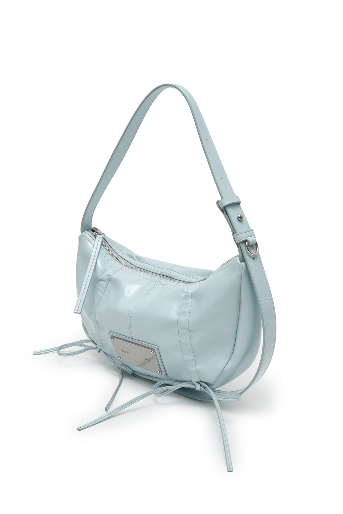 Matin Kim - Half Shirring Ribbon Round Bag (Sky) product image 2 | TRAB K-Fashion Australia