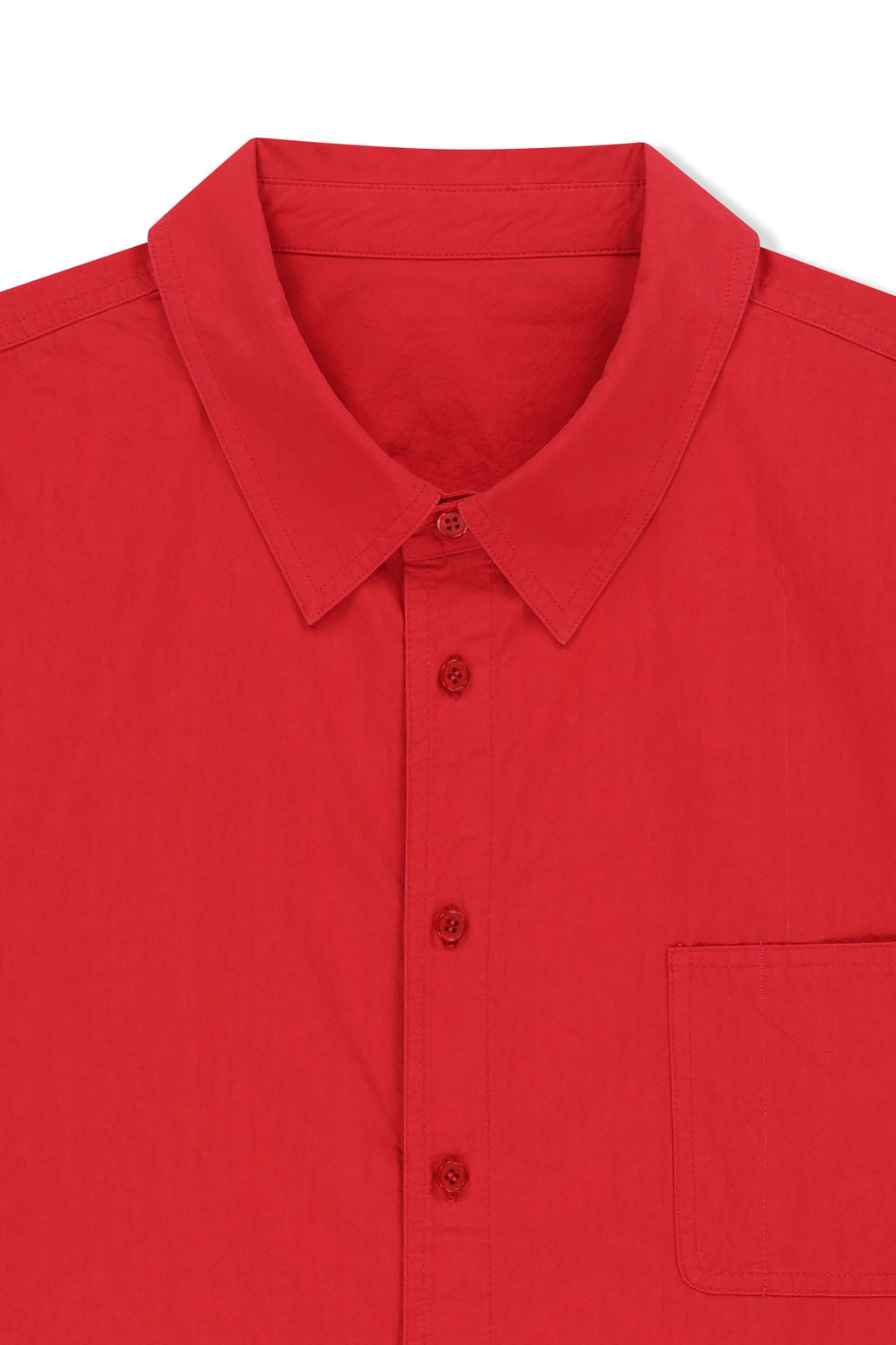 Matin Kim - Washed Cotton Pocket Shirt (Red) product image 3 | TRAB K-Fashion Australia