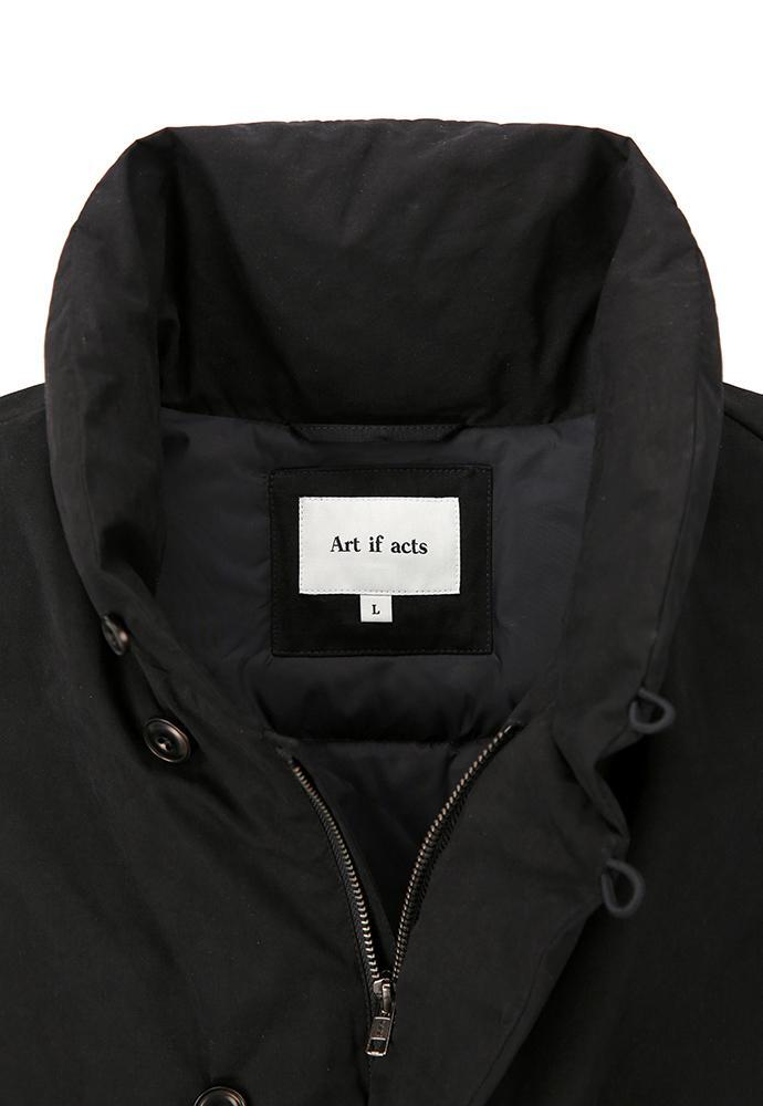 Art if acts - Shawl Collar Down Vest (Black) product image 12 | TRAB K-Fashion Australia