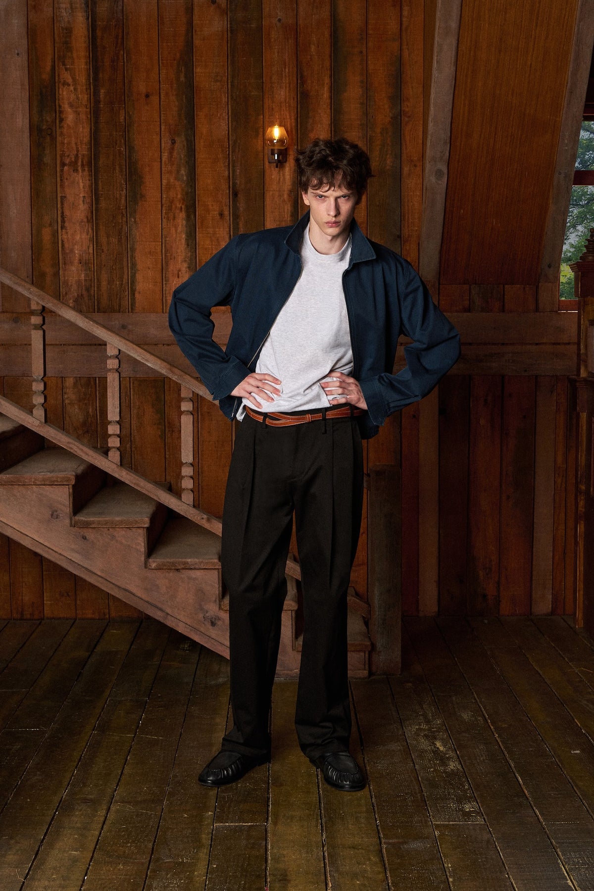 STU - Curved Cuff Jacket (Navy) product image 6 | TRAB K-Fashion Australia