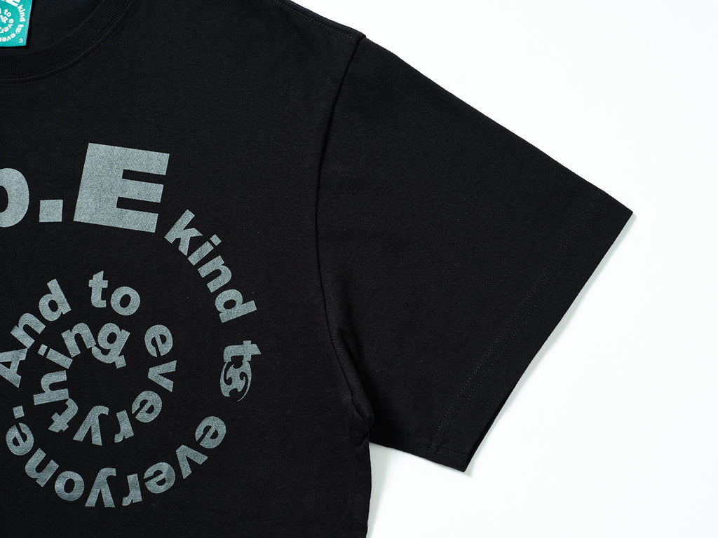 San San Gear - San San X B.E Swirl T-Shirt (Black) product image 4 | TRAB K-Fashion Australia