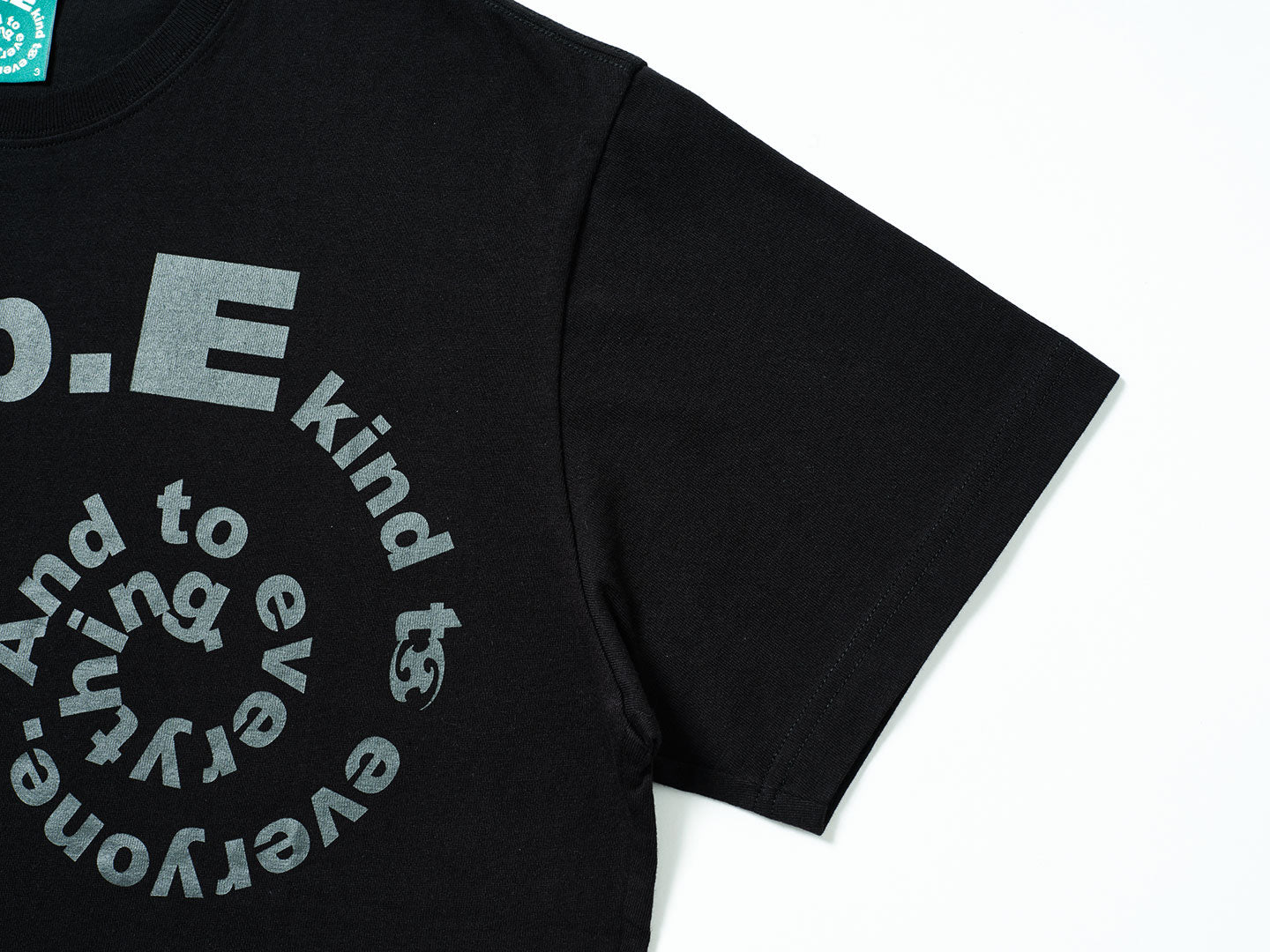 San San Gear - San San X B.E Swirl T-Shirt (Black) product image 4 | TRAB K-Fashion Australia