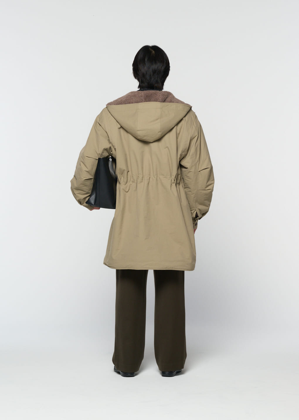 Amomento - padded shearling parka (Khaki) product image 4 | TRAB K-Fashion Australia