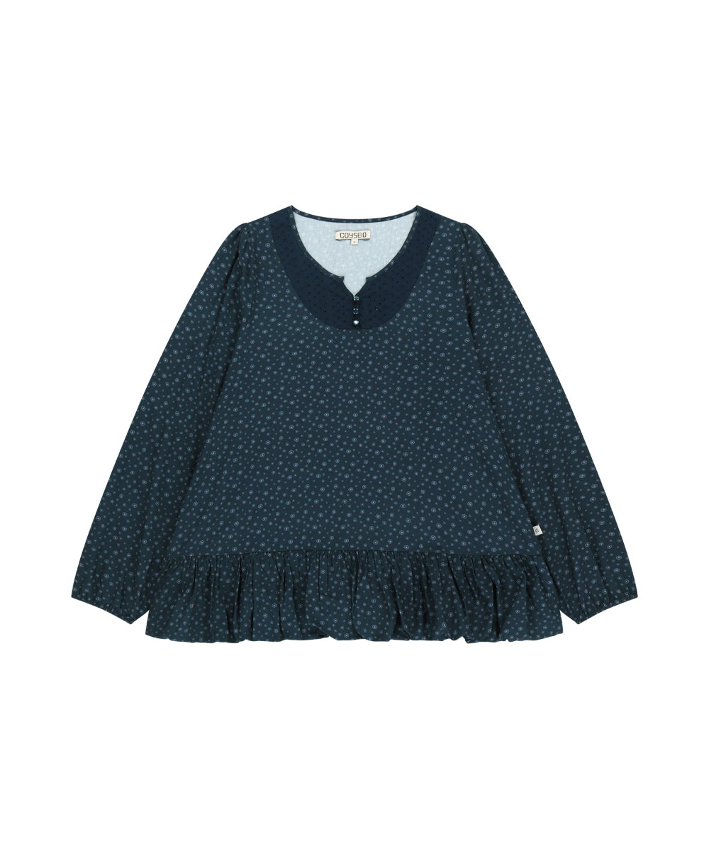 Coyseio - Dudu Puff Blouse (Navy) product image 17 | TRAB K-Fashion Australia