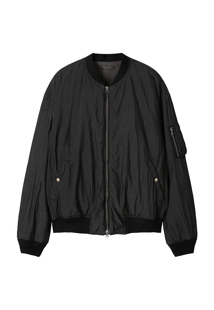 Art if acts - Garment-Dyed Rayon Ma-1 (Dusty Black) product image 7 | TRAB K-Fashion Australia