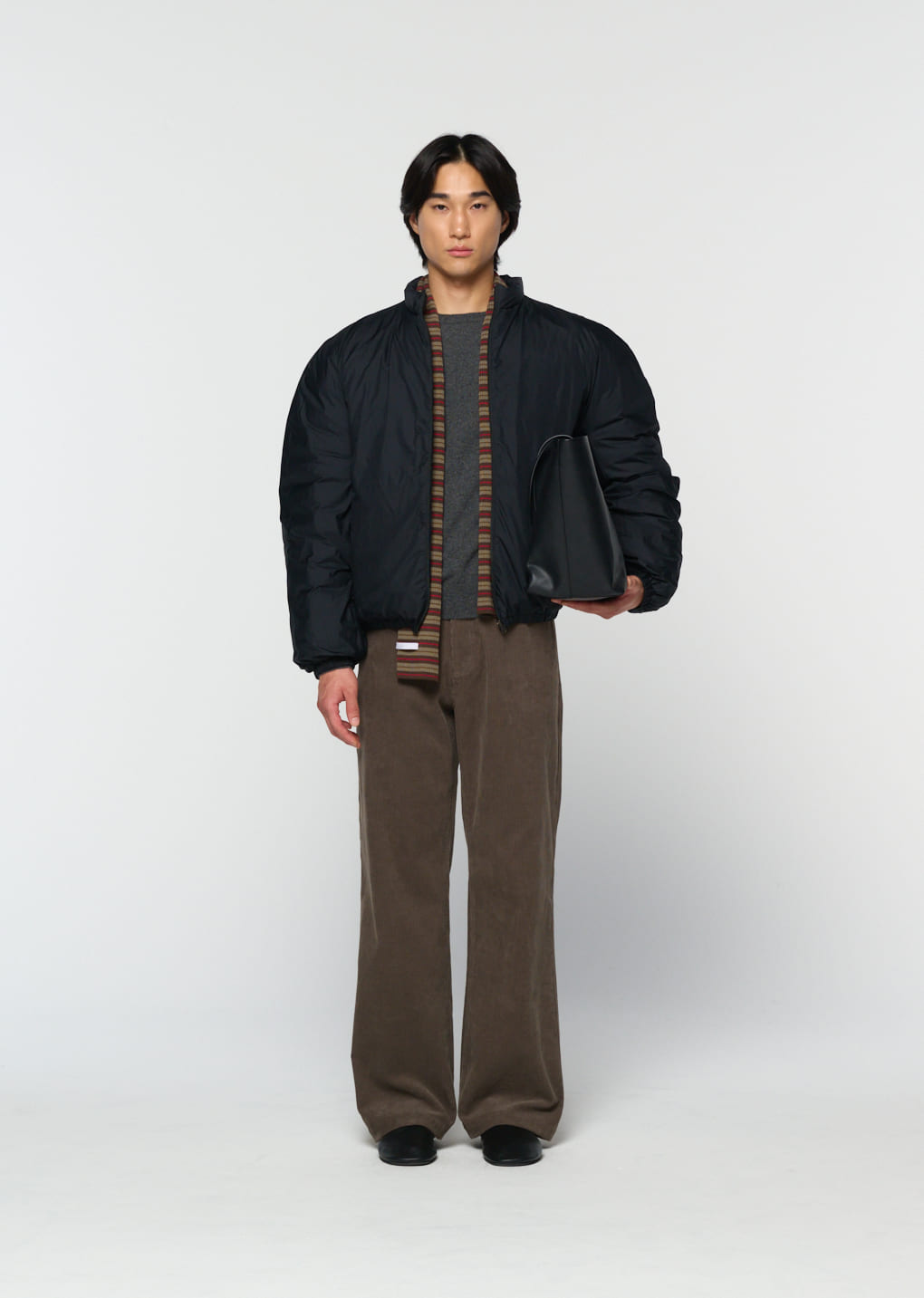Amomento - corduroy straight pants (Khaki) product image 2 | TRAB K-Fashion Australia