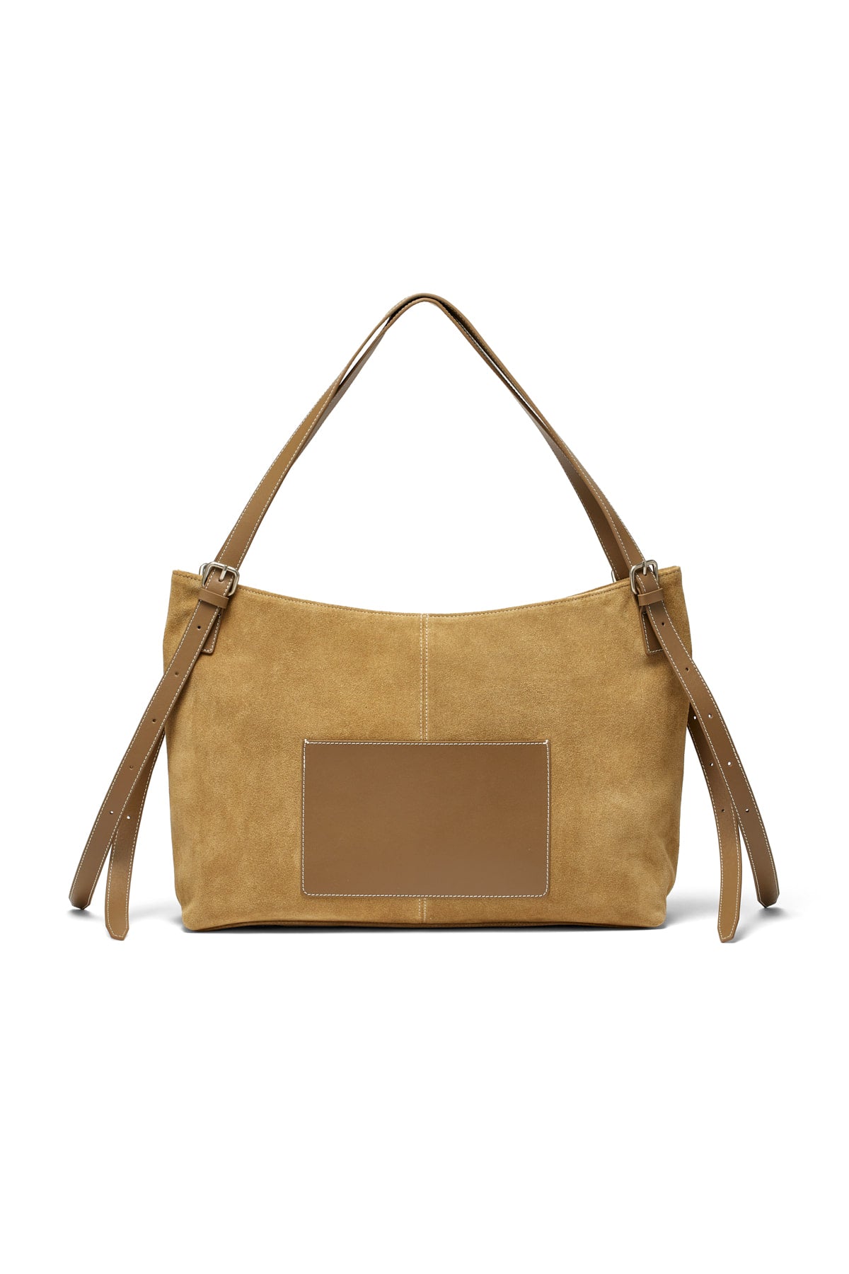 Matin Kim - Two Way Strap Suede Leather Bag (Beige) product image 5 | TRAB K-Fashion Australia