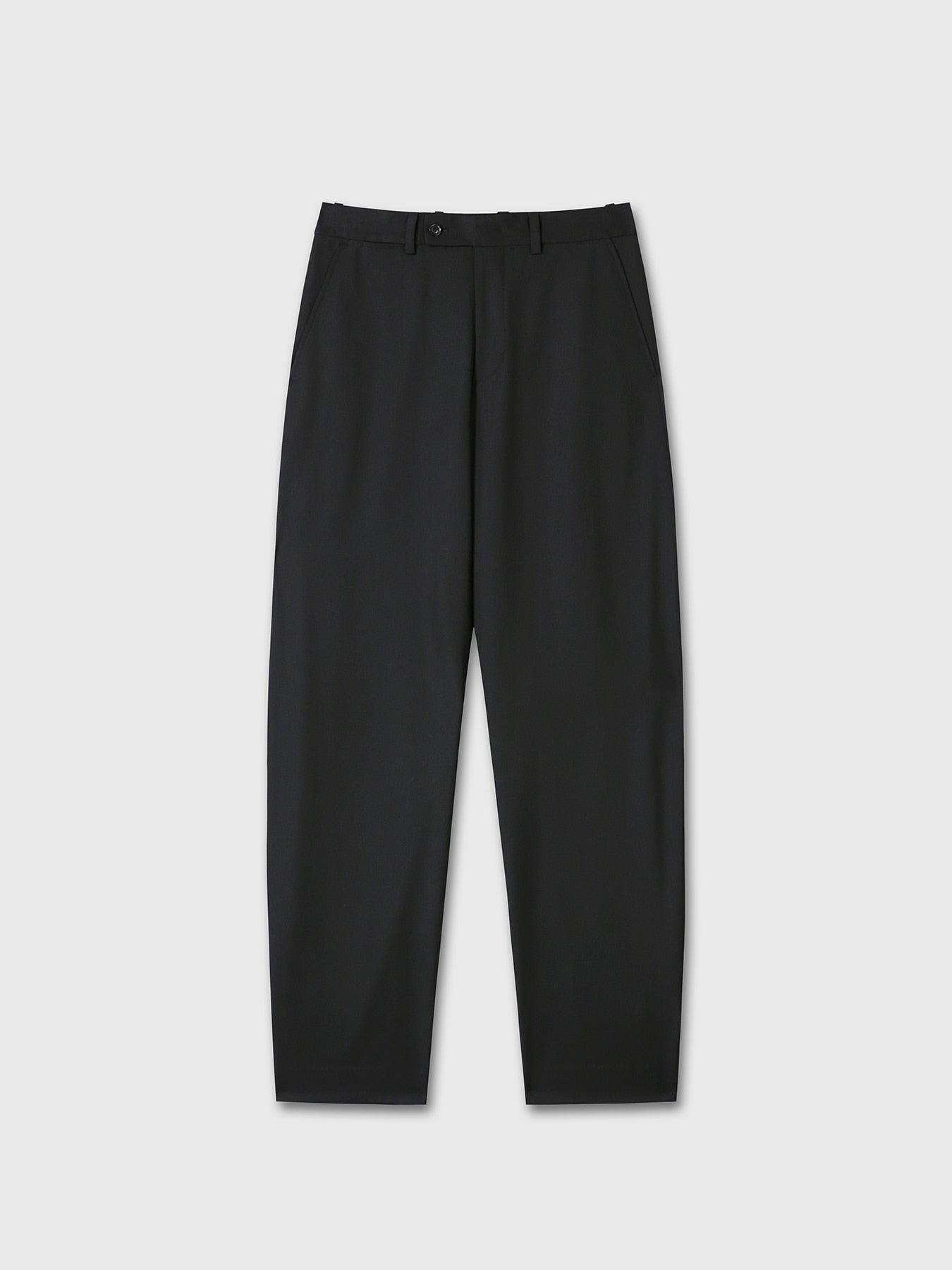 Tonywack - Wool Twill Curved-Leg Strap Trousers (Black) product image 8 | TRAB K-Fashion Australia