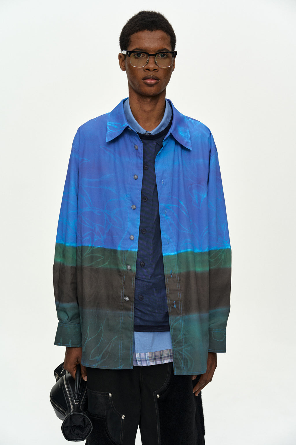 Andersson Bell - Rothco Gradient Printed Shirt (Blue) product image 4 | TRAB K-Fashion Australia