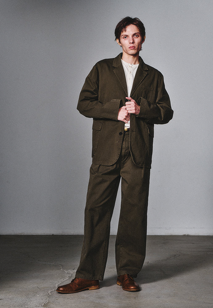 Art if acts - One Tuck Chino Pants (Olive) product image 5 | TRAB K-Fashion Australia
