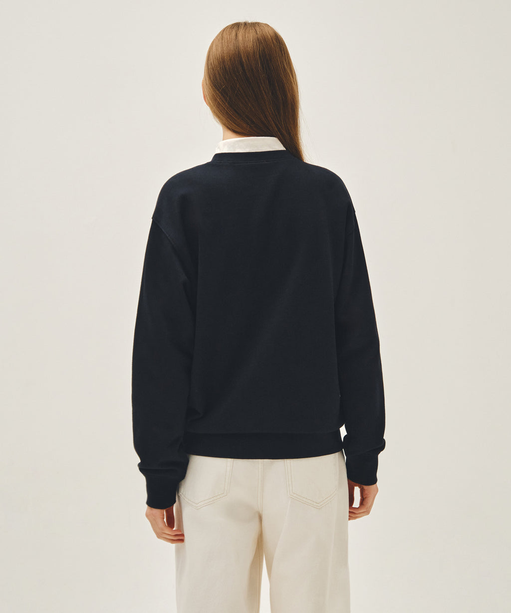 Marithe & Francois Girbaud - Doodle Bear Sweatshirt (Navy) product image 3 | TRAB K-Fashion Australia