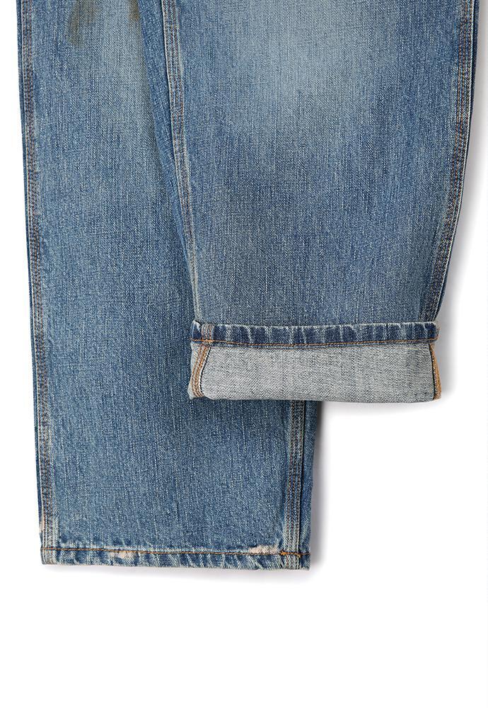 Art if acts - Oil Washed Denim Carpenter Pants (Mid Blue) product image 17 | TRAB K-Fashion Australia