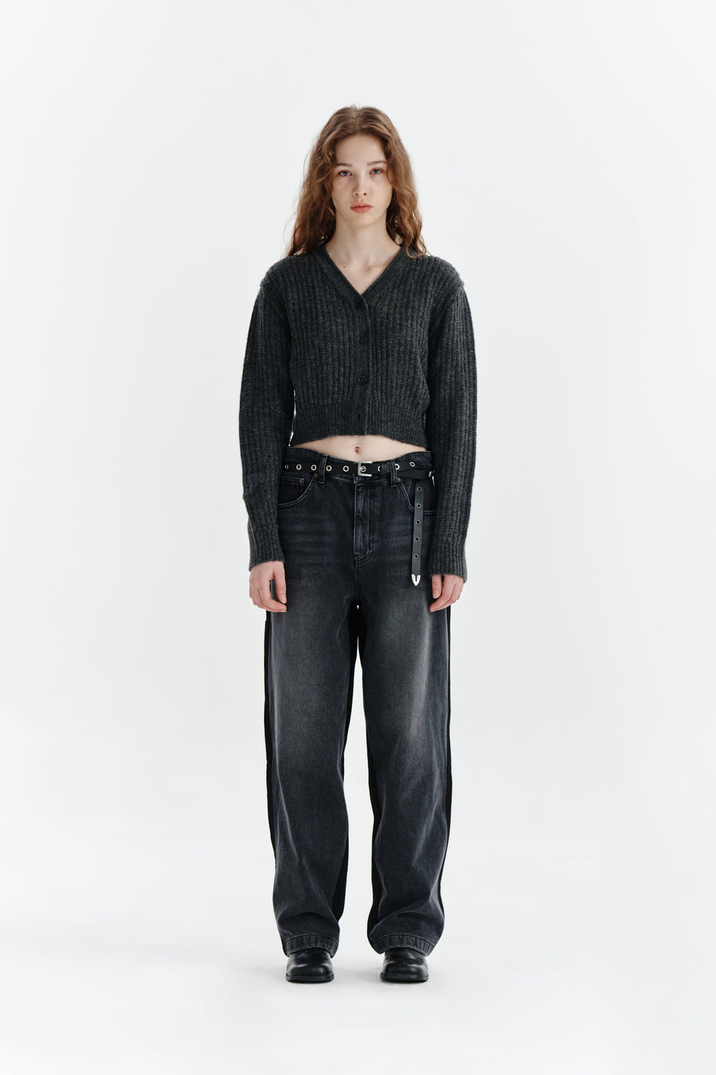 Matin Kim - Double Side Carpenter Denim Pants (Black) product image 5 | TRAB K-Fashion Australia